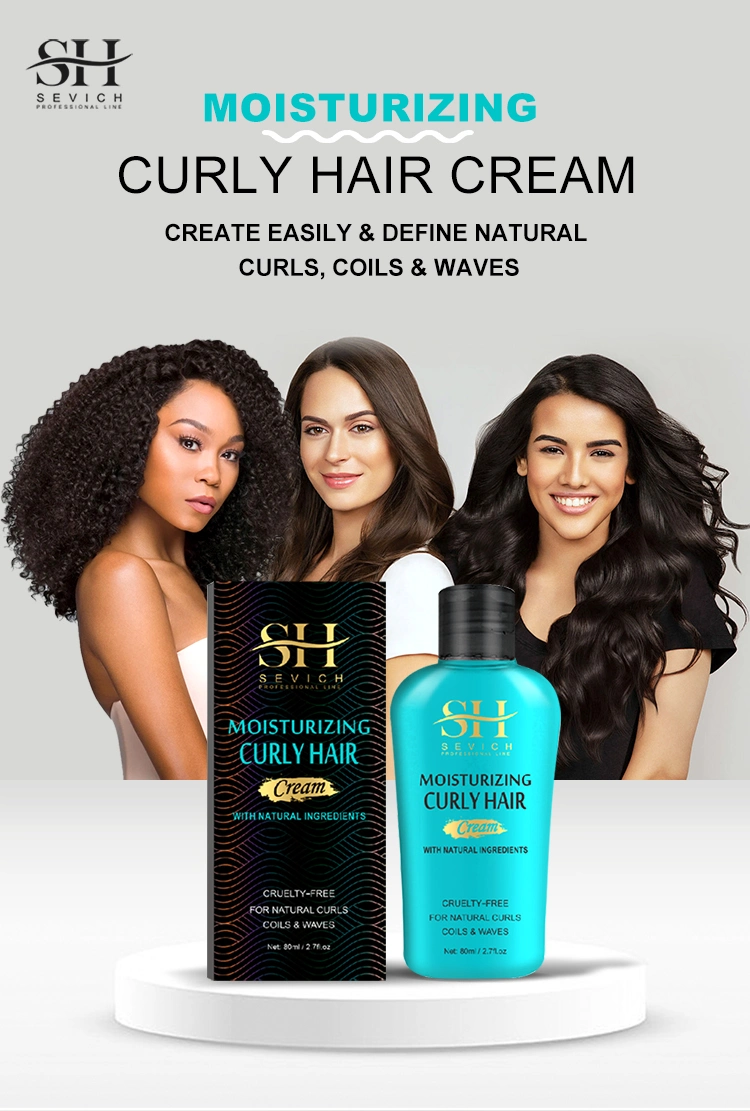 Sevich Hair Care Products Leave in Curl Cream Private Label Smoothing Moisturizing Hair Cream Curly Cream Curl Activator